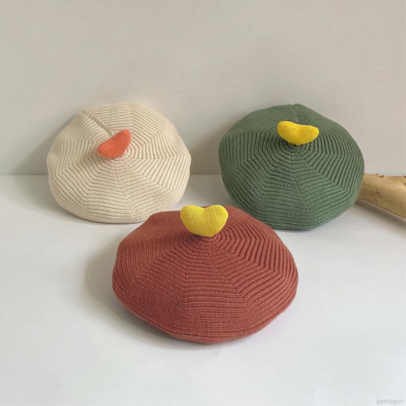 Mũ nồi dệt kim phong cách Hàn Quốc xinh xắn cho bé