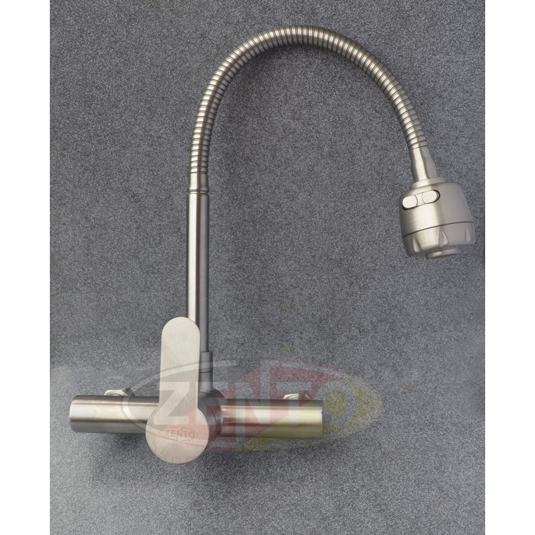 Vòi rửa bát gắn tường nóng lạnh inox304 SUS4651-1