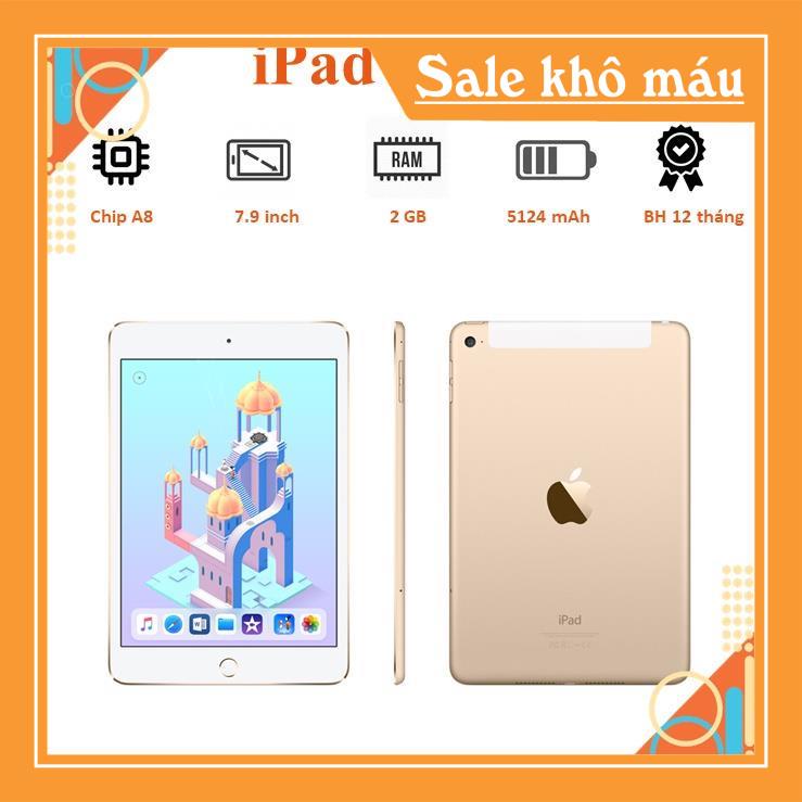 Máy tính bảng pad mini 4 Chính hãng, Học Online, Làm việc, giải trí cực mượt, tặng phụ kiện khi mua máy.