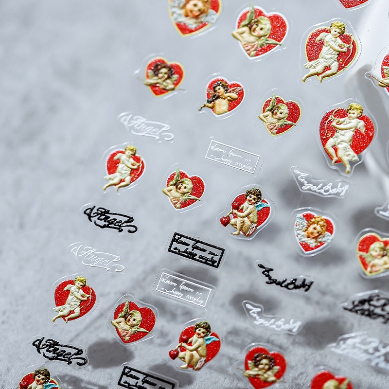 Sticker Dán Móng Tay 5D TS1199 Hình Thiên Thần Cho Bé