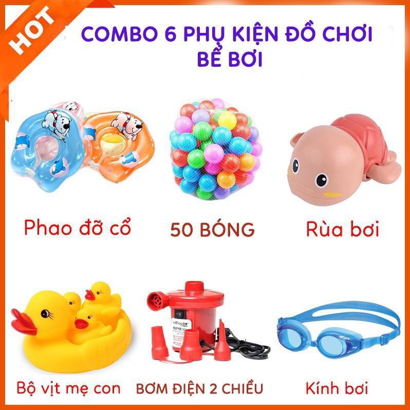 Bể Bơi Phao Bơm Hơi Tại Nhà Chống Trượt An Toàn Cho Bé, Lựa Chọn Bộ Quà Tặng Siêu Hấp Dẫn, Hàng Loại 1