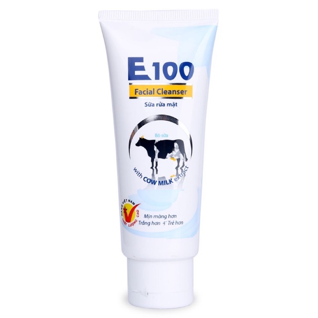 Sữa rửa mặt E100 con bò