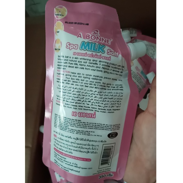 Muối tắm sữa bò tẩy tế bào chết tẩy da chết A Bonne Spa Milk Salt 50gr