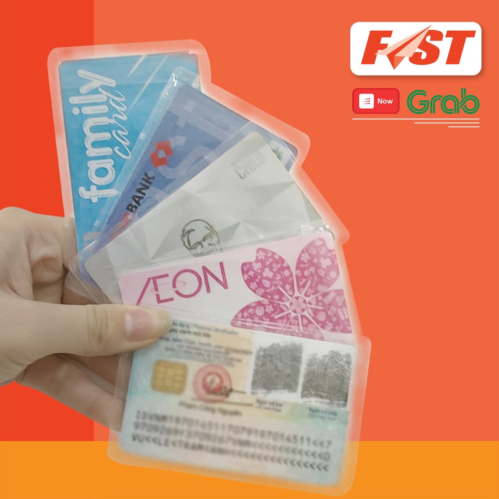 Vỏ Bọc Bảo Vệ Thẻ Căn Cước Công Dân, CMND, ATM, Bao Túi Đựng, Thẻ Học Sinh, Sinh Viên, Bằng Lái Xe Trong Suốt Chống Trầy