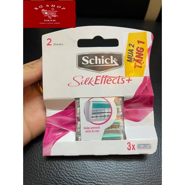 Bộ Dao Cạo Thay Lưỡi Dành Cho Nữ Schick Silk Effects . - Hàng chính hãng DKSH Việt Nam.