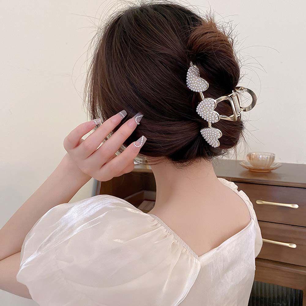 Kẹp Tóc Móng Vuốt Hình Trái Tim Thanh Lịch Cho Nữ|Kẹp Tóc Hình Cá Mập Dễ Thương