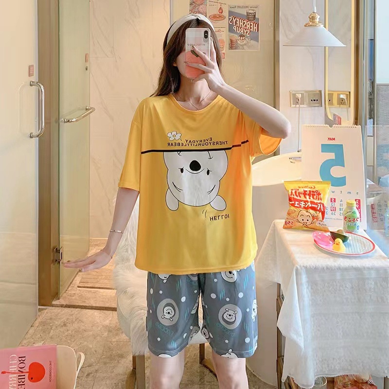 Đồ ngủ nữ mặc nhà thun mềm mại mát mẻ họa tiết siêu cute dễ thương - CTN6