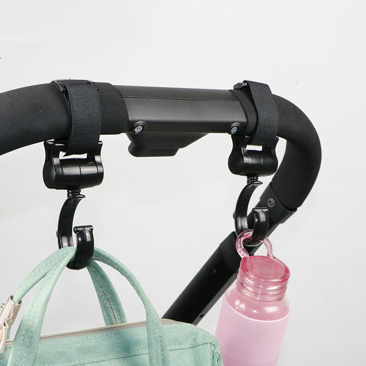 Set 2 Móc Treo Dù Xoay 360 Độ Gắn Xe Đẩy Em Bé