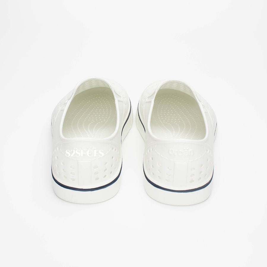 [Urban, Mẫu mới] Giày nhựa lỗ nam nữ đi mưa đi biển Urban - Chất liệu Eva siêu nhẹ, chống nước, giá tốt - Trắng Xanh