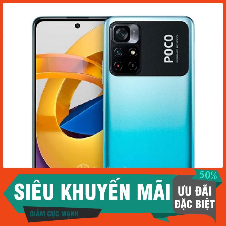 Điện thoại Xiaomi POCO M4 Pro 5G 6GB/128GB - Hàng chính hãng NGUYÊN SEAL bảo hành 12 tháng