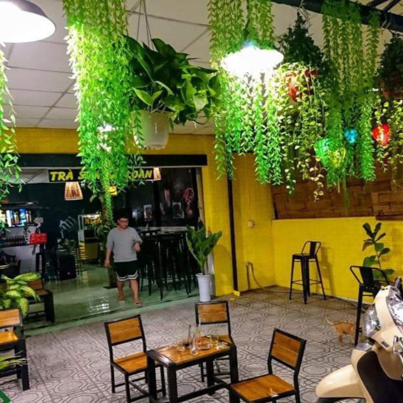 Cành rủ trang trí, dây cúc tần nhựa dài 100cm, 5nhánh - shophoaluacaycanhhn