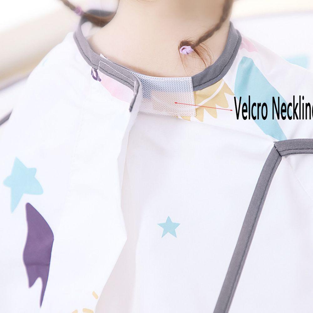 Áo Choàng Cắt Tóc Chống Tĩnh Điện Không Thấm Nước Cho Bé