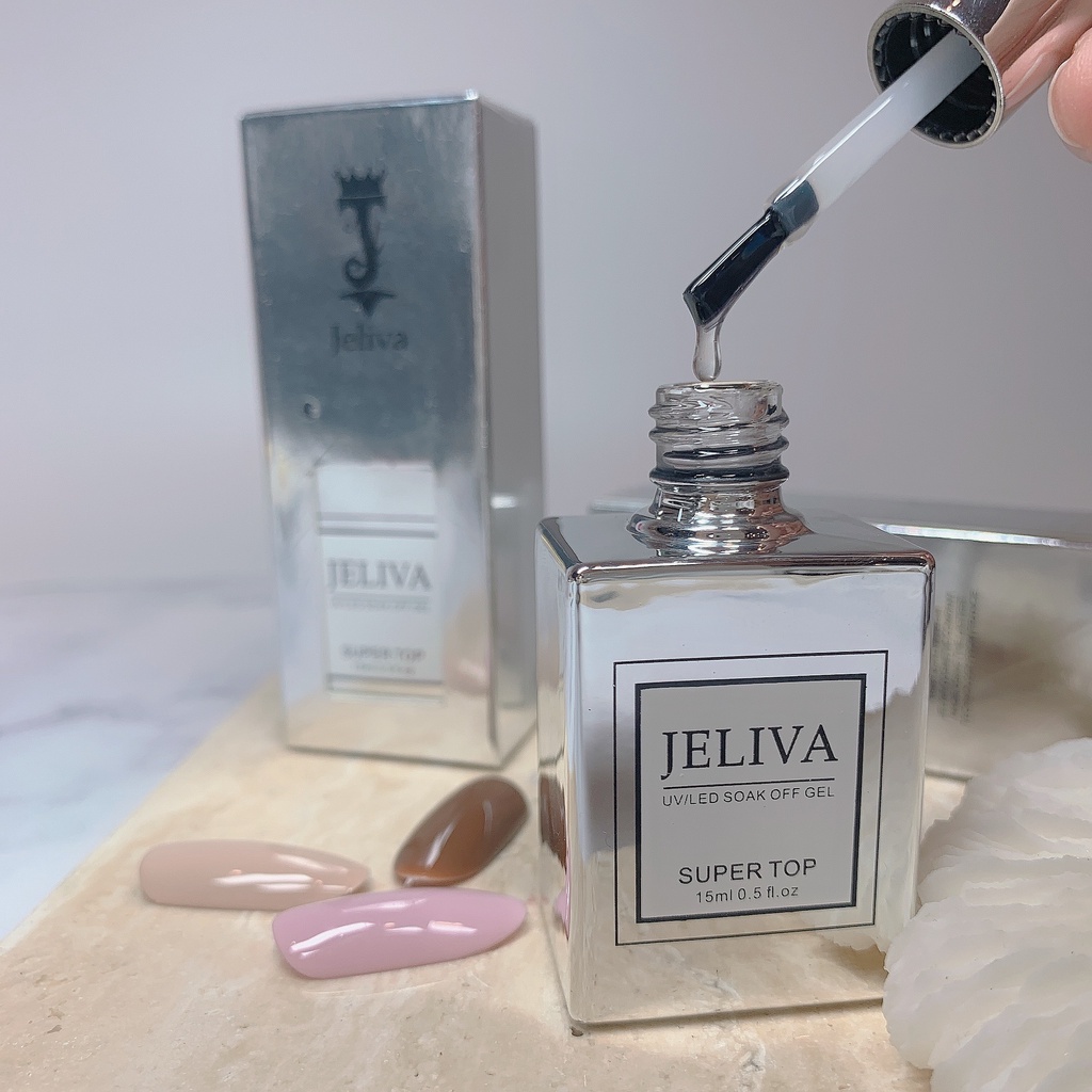 Base top Jeliva , sơn top bóng gel 15ml