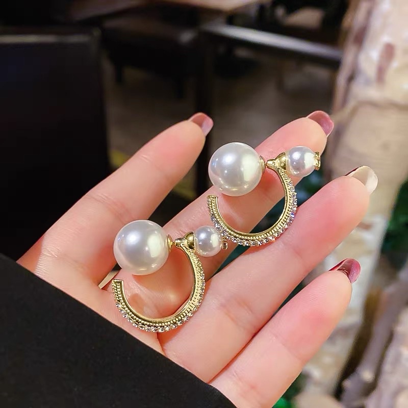 Hoa tai đính hạt cao cấp phong cách thanh lịch - Maben