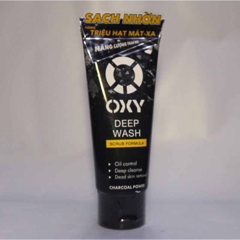 Sữa rửa mặt nam Oxy 100g siêu sạch nhờn