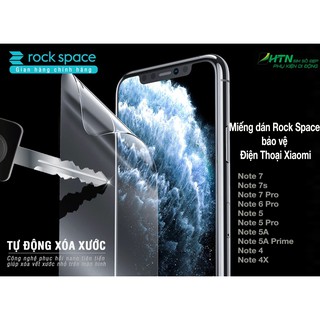 Miếng dán PPF xiaomi redmi note 7/ 6/ 5/ 4/ pro rock space hydrogel trong suốt bảo vệ mắt, dán màn hình/ lưng điện thoại