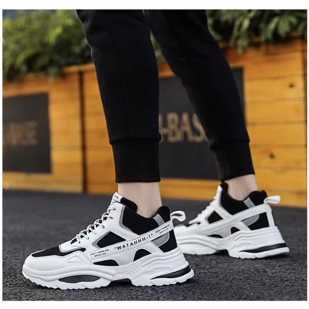 Giày Sneaker Nam Cổ Lỡ WATAHH Dây Viền Hottrend 2023 | BigBuy360 - bigbuy360.vn