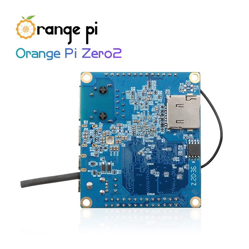 Máy tính nhúng Orange Pi Zero2 chip H616 2 phiên bản RAM 512MB/1GB cấp nguồn type C