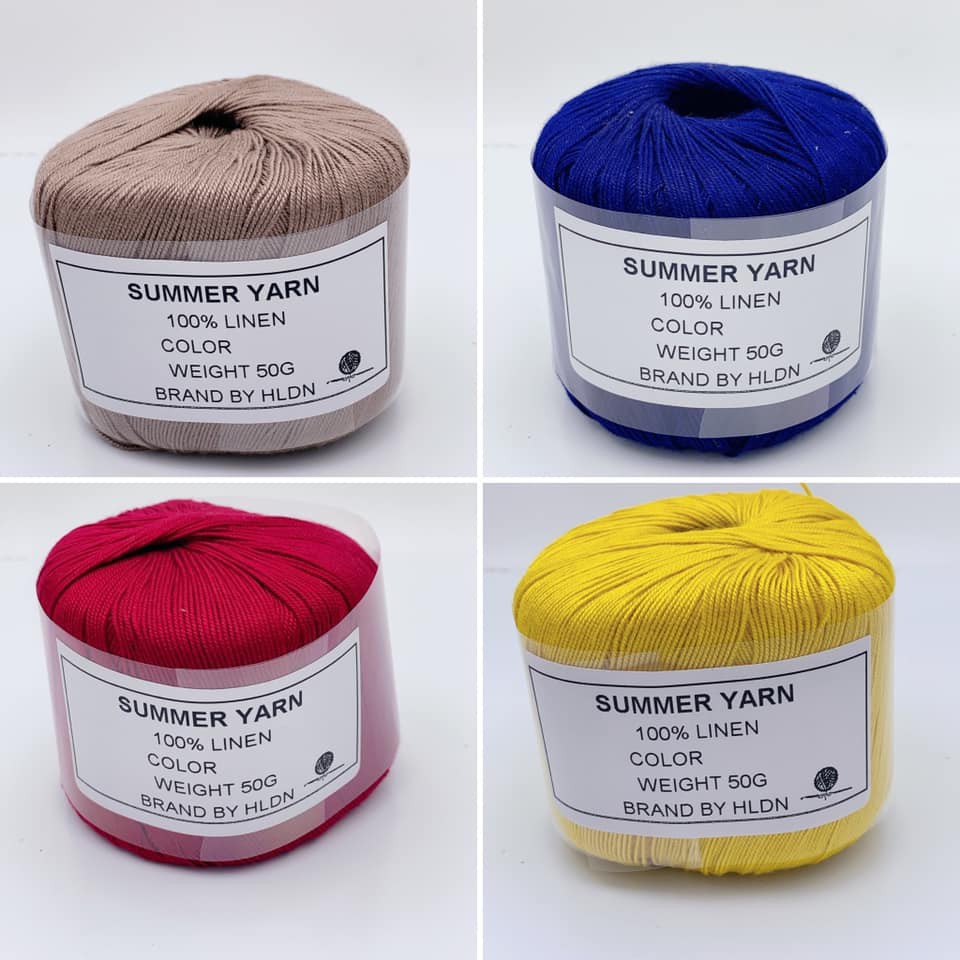 Sợi Linen - Sợi đan/móc mùa hè (Bảng màu 2)