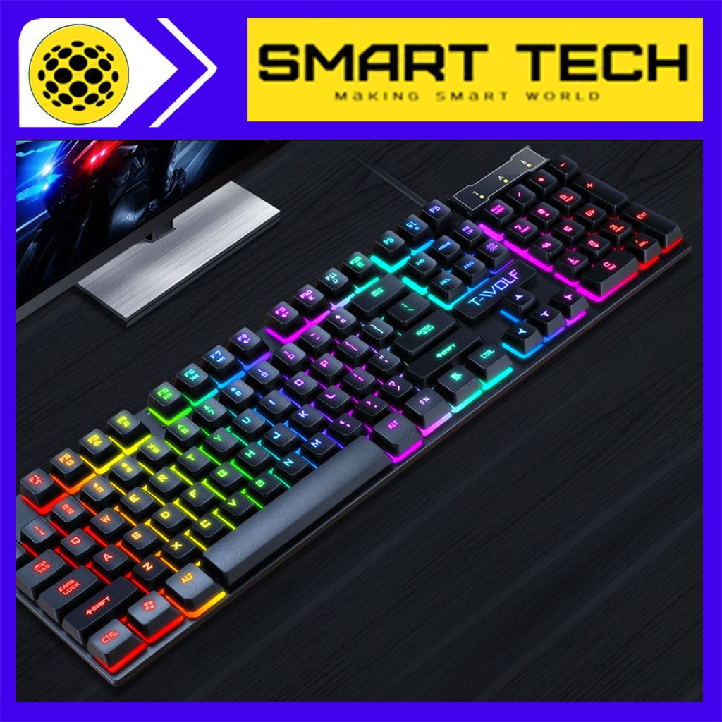 Bàn phím gaming máy tính LED T20 bàn phím rời dùng cho laptop máy tính