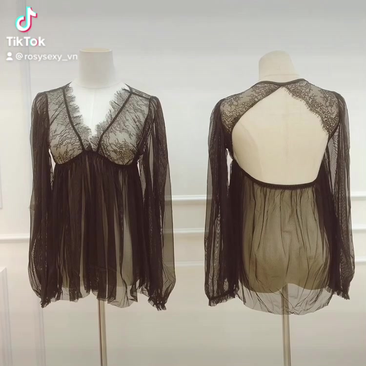 Váy ngủ sexy voan mỏng đầm ngủ mặc ở nhà quyến rũ VN133 | BigBuy360 - bigbuy360.vn