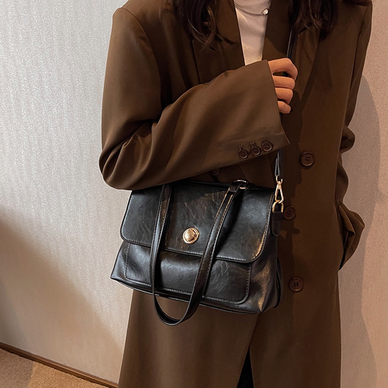 Túi Đeo Chéo Hình Vuông Cỡ Lớn Phong Cách retro Thời Trang Cho Nữ