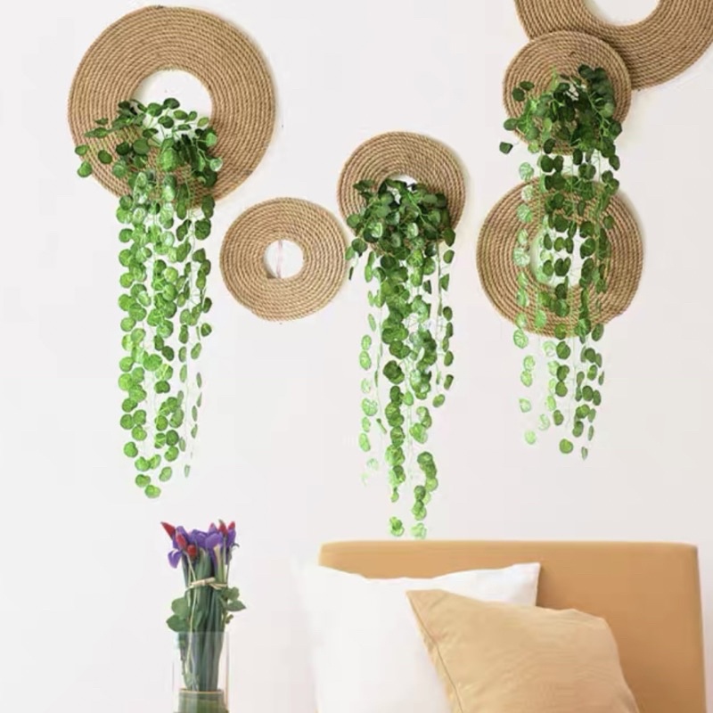 Lá Giả - Chùm lá trầu bà giả treo tường trang trí nhà cửa xanh mát