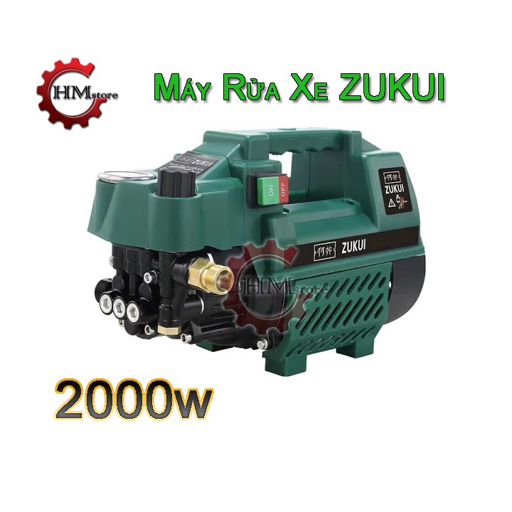 Máy rửa xe mini 2000w ZUKUI máy rửa xe cho gia đình ZUKUI áp lực nước lên đến 100bar