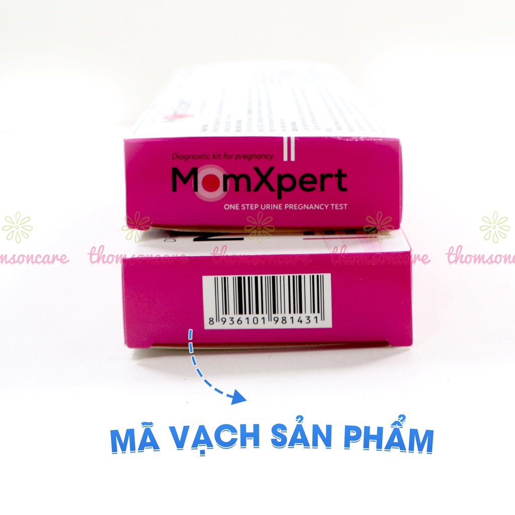 Que thử thai MomXpert phát hiện thai sớm - Che tên sản phẩm, test thai nhanh, chính xác - Bút thử thai