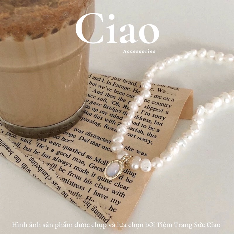 [LUXURY] Dây chuyền/ Vòng cổ chuỗi hạt trai nước ngọt thiết kế sang trọng tinh tế Nereid Ciao