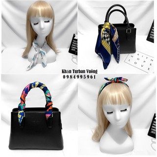 Khăn Turban Vuông Đa Năng 50x50 – Phụ Kiện Cột Tóc, Quàng Cổ, Cài Túi Thời Trang Nữ (KTBV-L3)