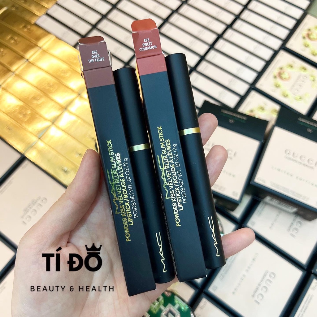 MAC - Son Thỏi Powder Kiss Velvet Blur Slim Stick Lipstick