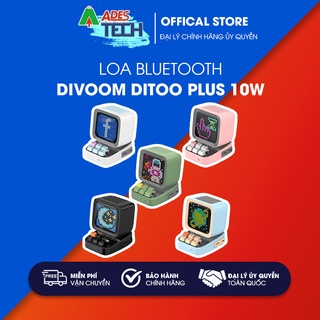 Loa Nghe Nhạc Bluetooth Divoom Ditoo Plus 10W - Hình Dáng Máy Tính Cổ, Màn Hình LED 256 Full RGB - Chính Hãng NEW 2021