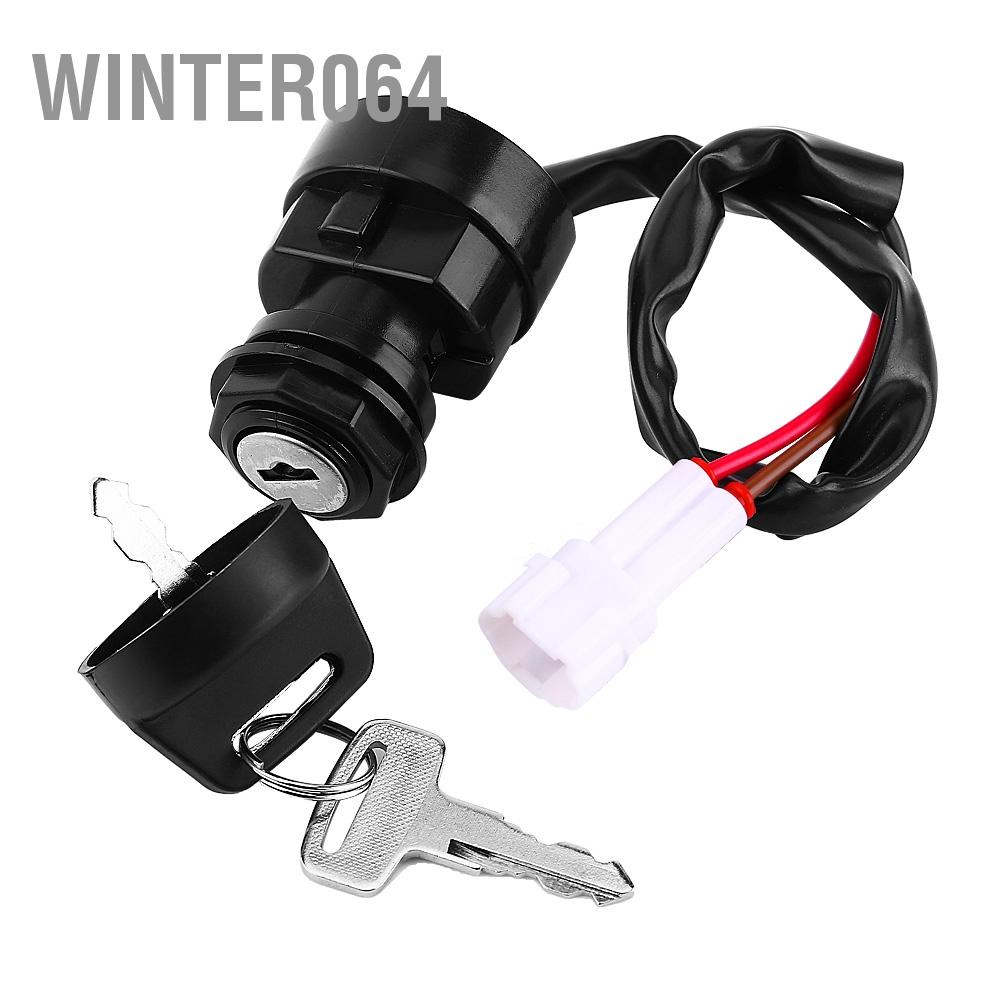 Winter064 2 Pin Motorcycle ATV Ignition Key Switch For Yamaha YFM 350 Bruin 660R 700R Raptor 350X Warrior
