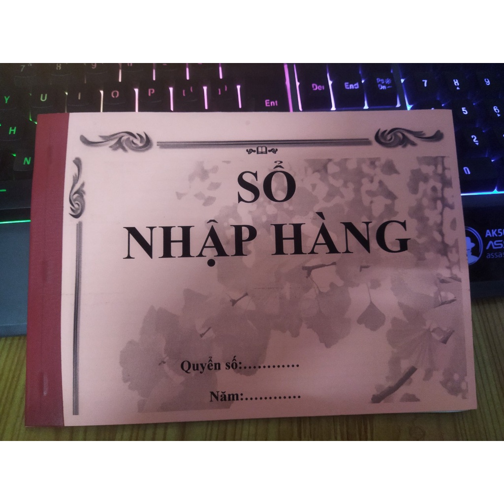 Sổ nhập hàng theo từng mã hàng hoặc nhập tổng hợp giao màu ngẫu nhiên