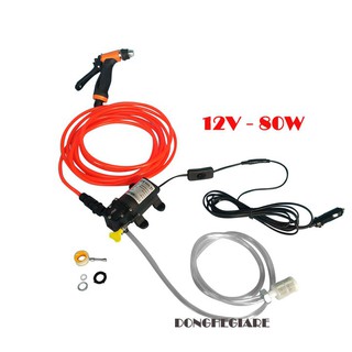Máy rửa xe mini máy xịt rửa ô tô 12v - DCG