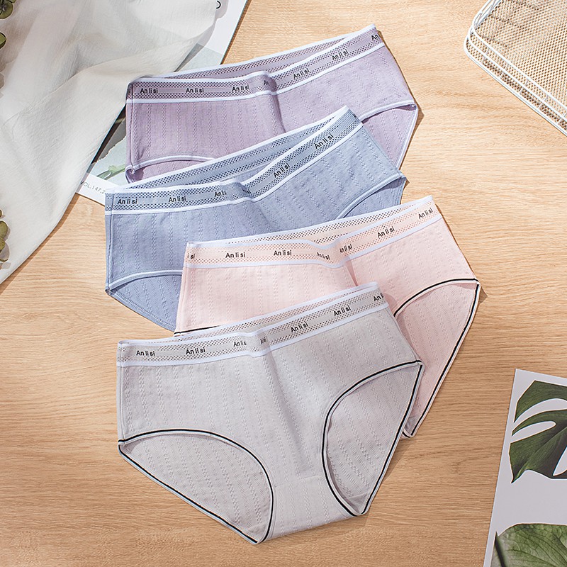 Quần Lót Cotton Phối Ruy Băng Nhiều Màu Xinh Xắn Cho Nữ | BigBuy360 - bigbuy360.vn