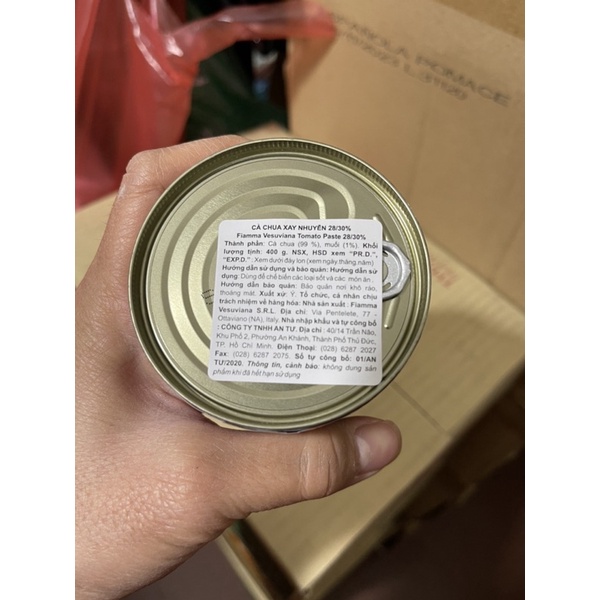 Cà chua xay nhuyễn cô đặc Paste Fiamma 400g TP Minh Duyên
