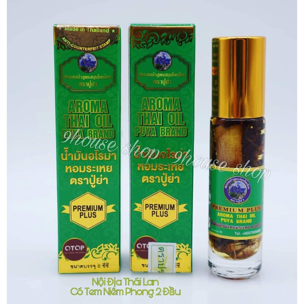 (Lốc) 12 chai Dầu 29 Vị Thảo Dược PUYA BRAND Thái Lan 8ml
