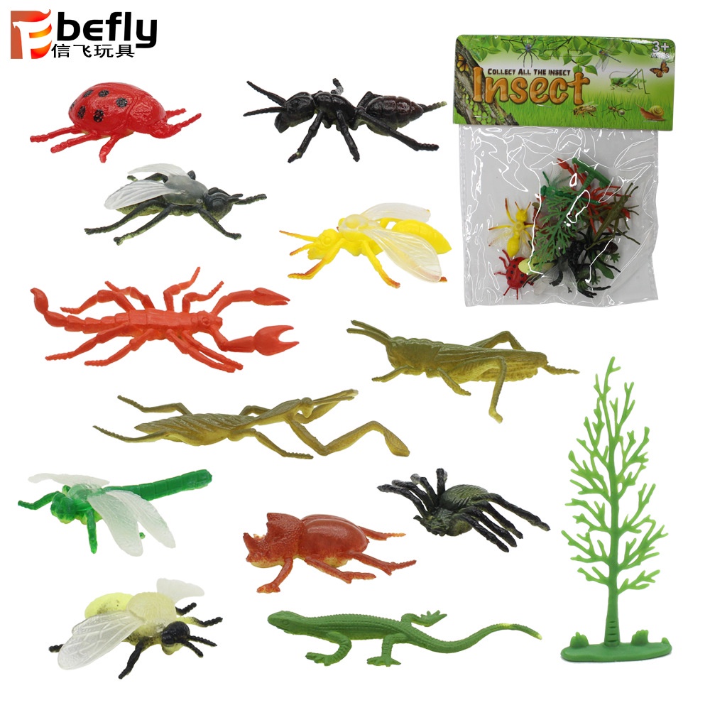 Set 12 Mô Hình Côn Trùng/Động Vật Biển Đồ Chơi Cho Bé