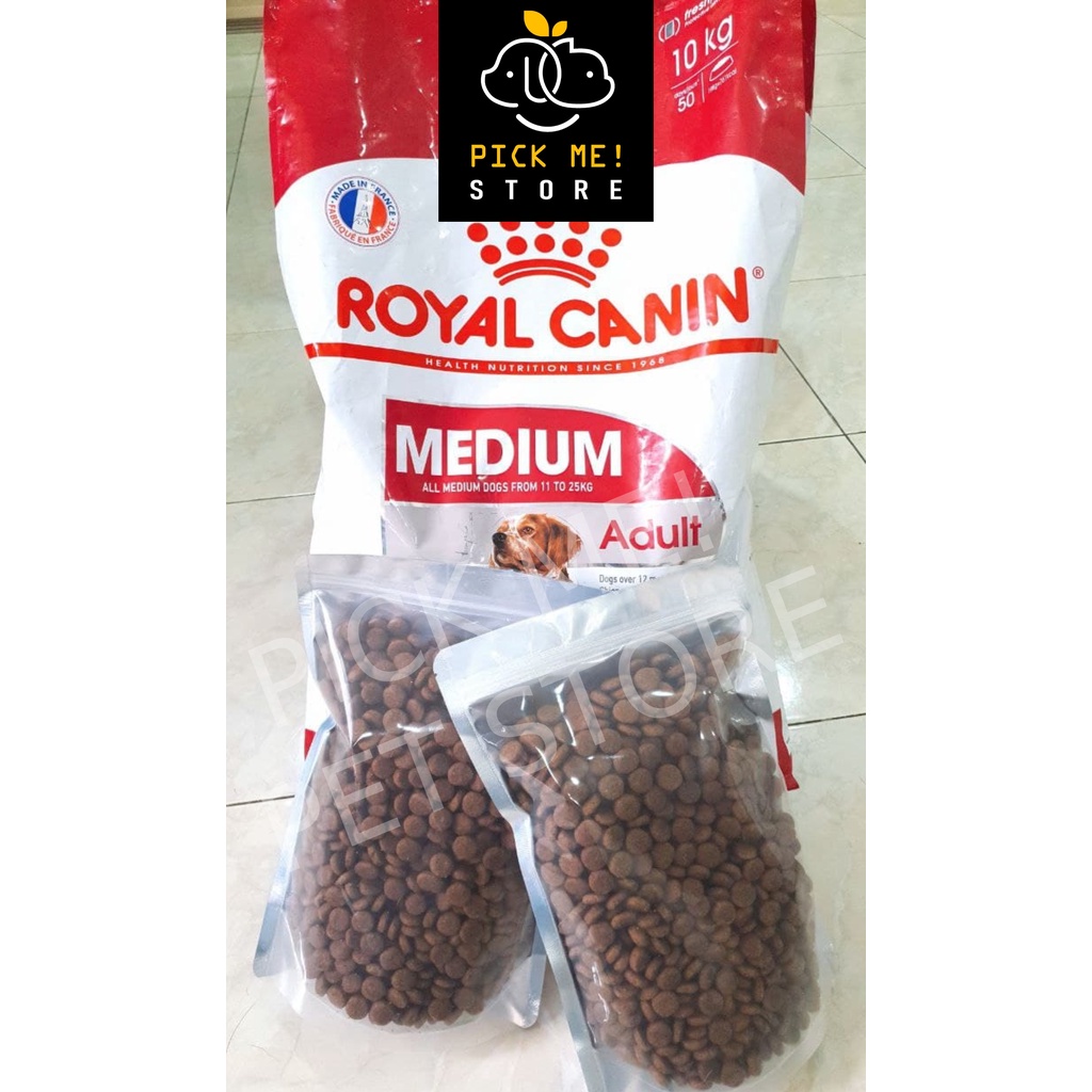 [ CHÍNH HÃNG ] Hạt Royal Canin Medium Adult 1kg 4kg Cho Chó Trưởng Thành Cỡ Vừa