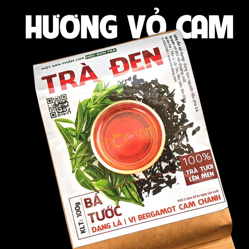 500g Trà Đen Hồng Trà Bá Tước Mộc Sơn túi 250g 500g