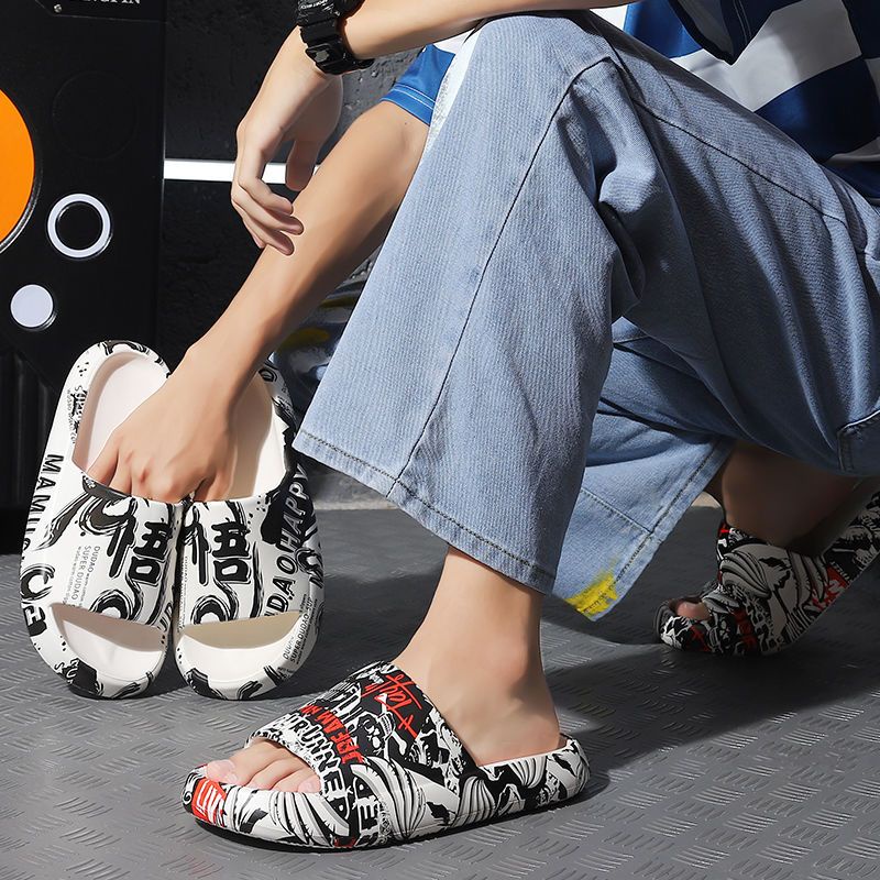 Dép Quai Ngang In Hình Naruto One Piece Thời Trang Mùa Hè Cho Nam