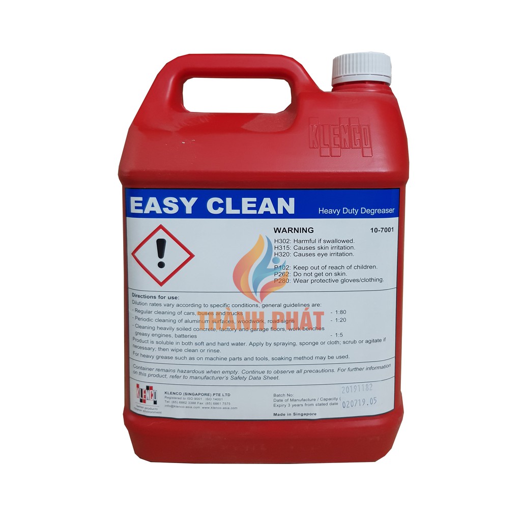 Hóa chất tẩy rửa dầu mỡ Easy Clean Klenco Singapore