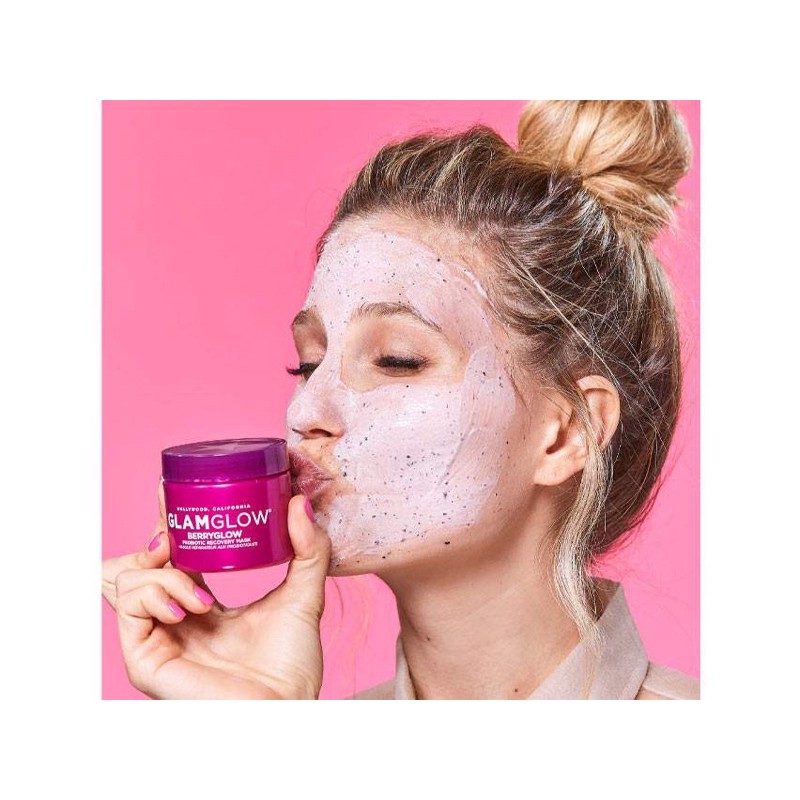 Mặt nạ phục hồi GlamGlow Berry Glow Probiotic Recovery Mask Fullsize (bill mỹ)