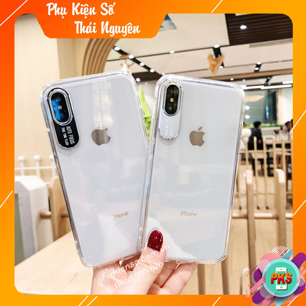 Ốp lưng iphone auto focus không lo ố màu bảo vệ camera -Hồng Anh Case