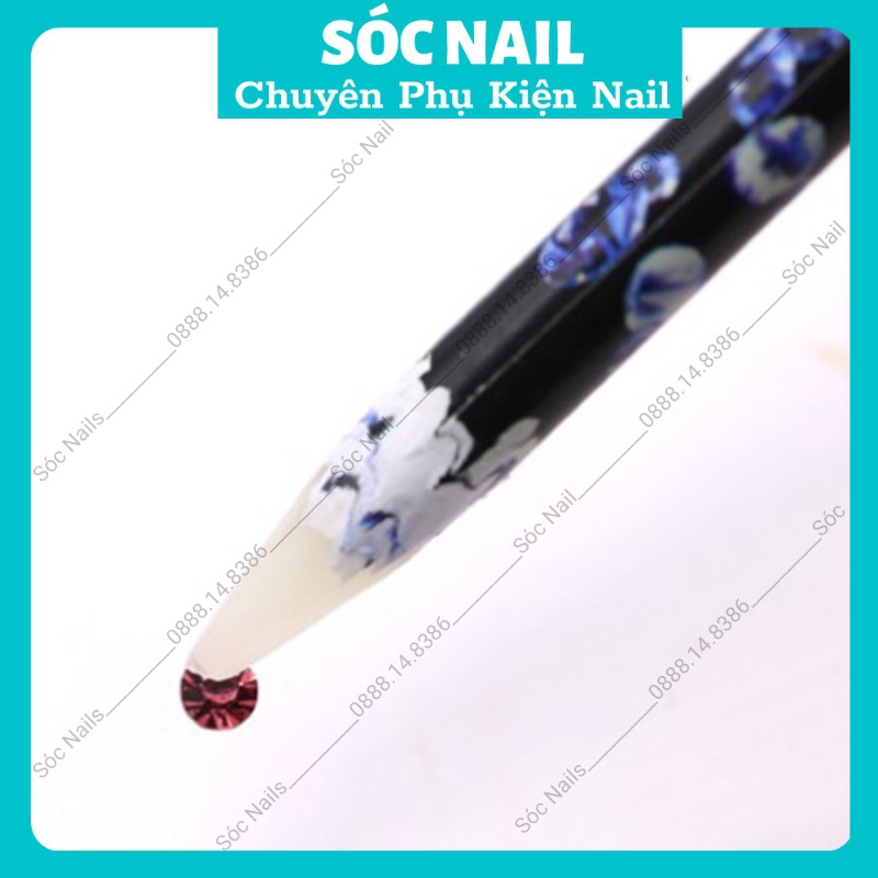 Cây Bút Sáp Nến Đính Đá Nail