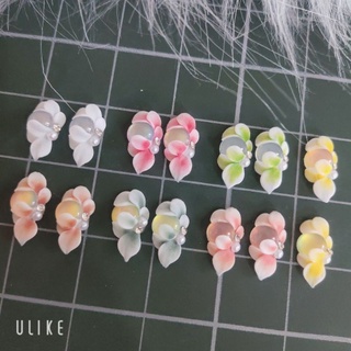 Hoa bột nail hoa tay ôm đá khối