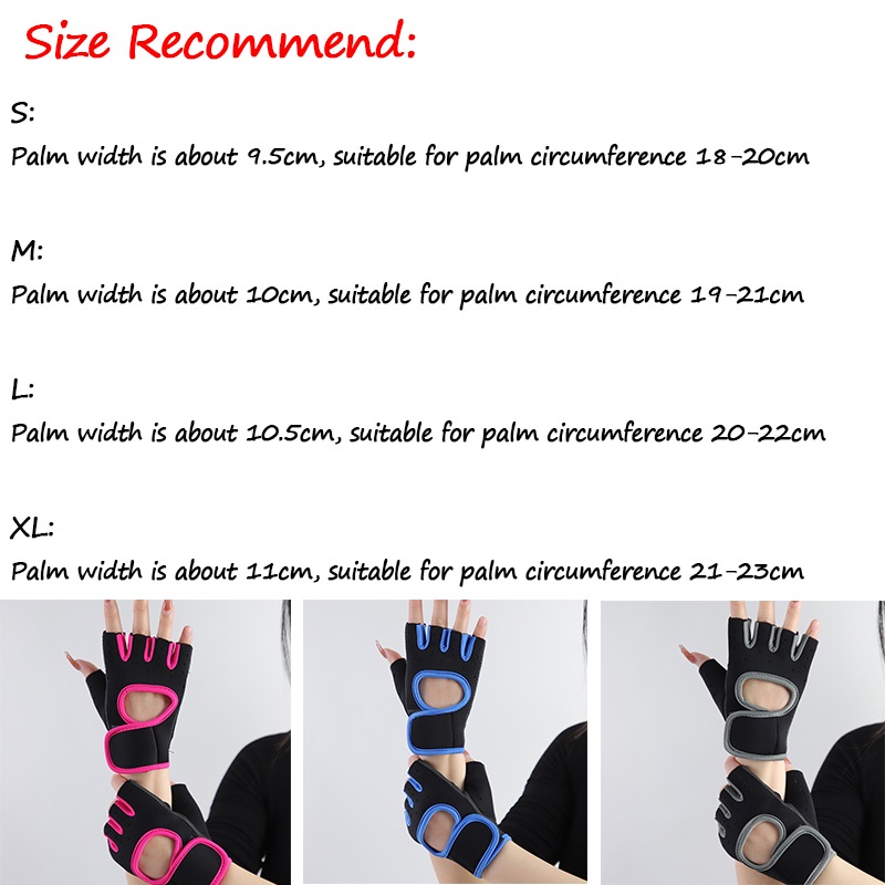 1 Đôi Găng Tay Nâng Tạ Tập Thể Hình Chống Trượt Thoáng Khí Cho Nam Và Nữ