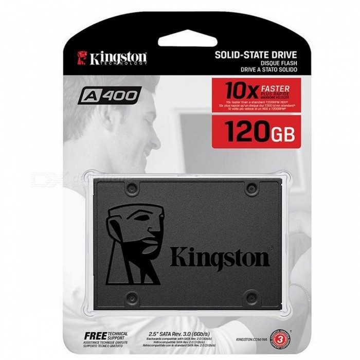 Ổ cứng thể rắn SSD Kingston 120GB SA400S37/120G - 2.5 inches, R/W 500/320MB/s, SATA3 6Gbps